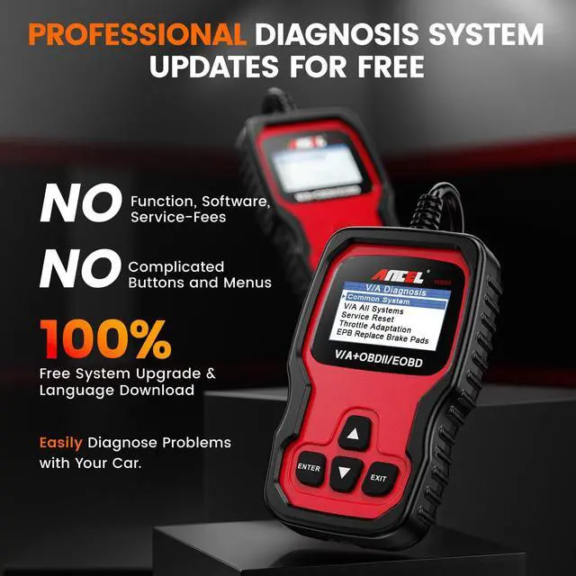Alt view image 4 of 7 - VD500 OBD2 Scanner Diagnostic Tool for Volkswagen VW Audi Skoda Seat Diagnosis Check Engine Light EPB ABS SRS Code Reader Oil Throttle Position Adaption Brake Pad Reset
