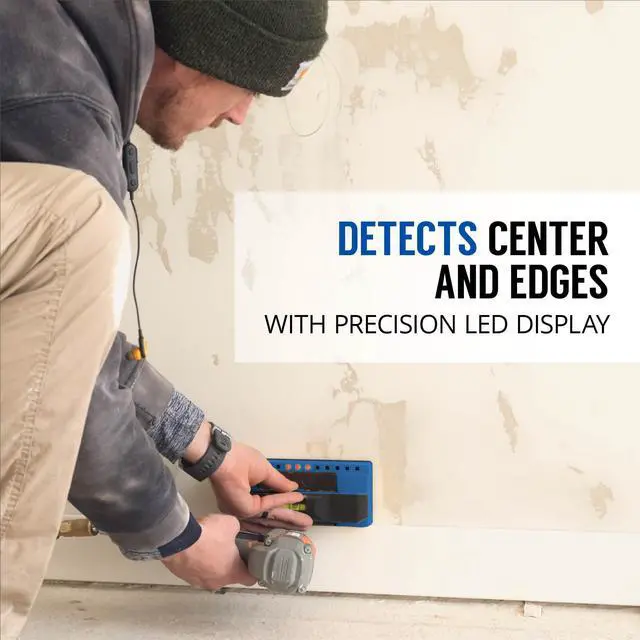 Alt view image 4 of 6 - ProSensor 710+ Stud Finder with 13-Sensors, Wood & Metal Stud Detector/Wall Scanner, Built-in Bubble Level, Blue, Made in the USA