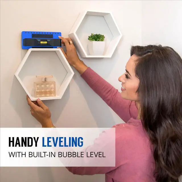 Alt view image 6 of 6 - ProSensor 710+ Stud Finder with 13-Sensors, Wood & Metal Stud Detector/Wall Scanner, Built-in Bubble Level, Blue, Made in the USA