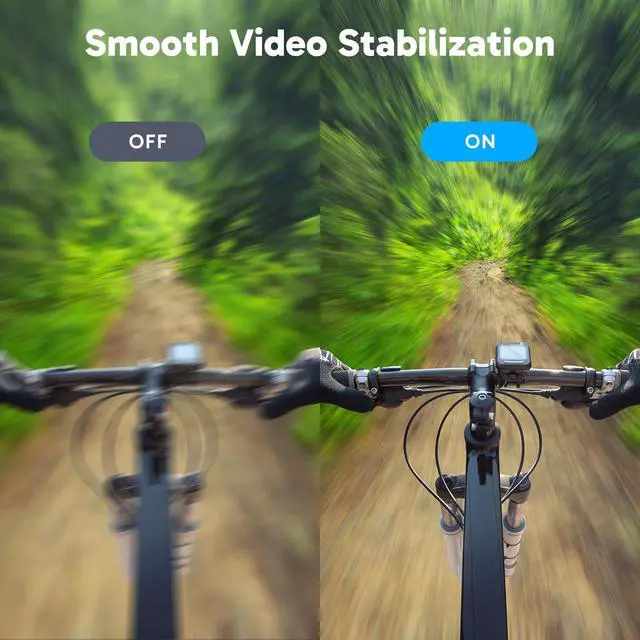 Alt view image 3 of 7 - EK7000 4K30FPS 20MP WiFi Action Camera with EIS Ultra HD 131FT Waterproof Underwater Camera Remote Control 4X Zoom Support External Microphone Black