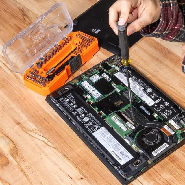 Alt view image 6 of 7 - 64-Piece Micro-Ratchet Bit Precision Driver Set with Modular Case, Magnetic, Precision, Standard Bits and Nut Drivers