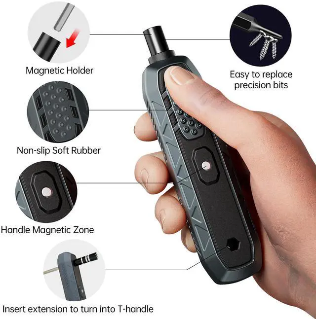 Alt view image 4 of 6 - JAKEMY 180 in 1 Precision Screwdriver Set, Computer Screwdriver Kit, Professional Magnetic Repair Tool Kit with Home Drill Bits for Most Laptop, Phone, Xbox, MacBook, Game Console, Modding, DIY