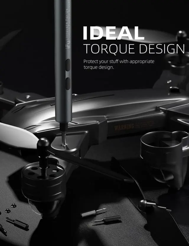 Alt view image 6 of 6 - Mini Electric Screwdriver, 90 in 1 Precision Screwdriver Set  Small Cordless Power Screwdriver with LED Light & 64 Magnetic Bits, Repair Tool for Phone Laptop Camera Watch Computer