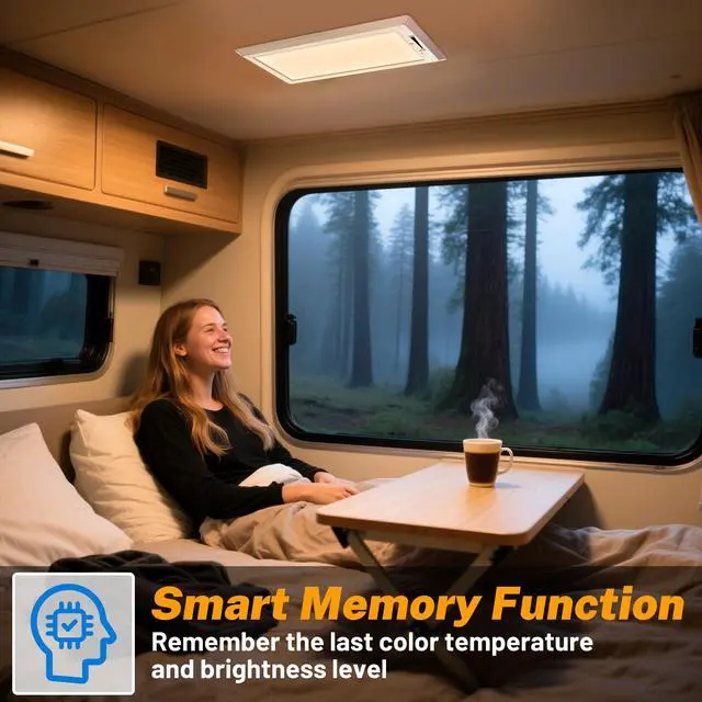 Alt view image 5 of 7 - RV Lights Interior, 12 Volt Led Lights Camper Lights Led Lights Interior Fixtures 12V Ceiling Dome Light with Switch for RV/Camper/Trailer/Boat (2)