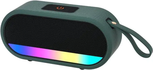 Main image of Portable Bluetooth Speaker, Bluetooth 5.3 with Punchy bass for Home/Outdoor, Built-in Lights, IP7 Waterproof, Wireless Speaker Stereo Pairing Green