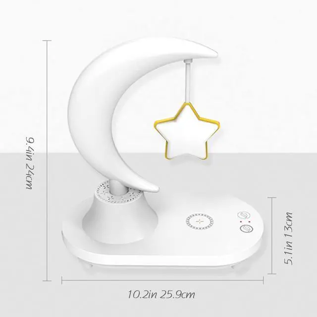 Alt view image 7 of 7 - 3 in 1 with Bluetooth audio and wireless charging function of the LED bedside romantic colorful atmosphere night light( Note: Bluetooth speaker does not support voice call function) (Star Star)