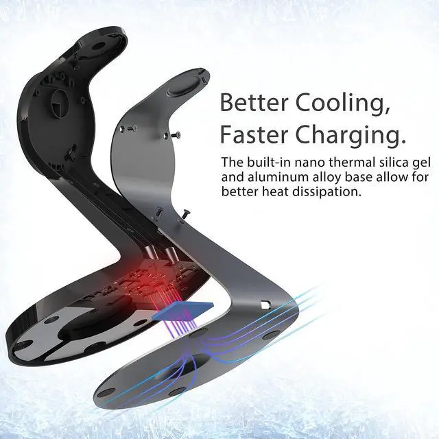 Alt view image 6 of 6 - 3 in 1 Charging Station for Apple Devices,Mag-Safe Charger Stand Fast Charging,Wireless Charger for iPhone 16/15/14/13/12 Series,& AirPods,& iWatch(USB-C Charger Included)