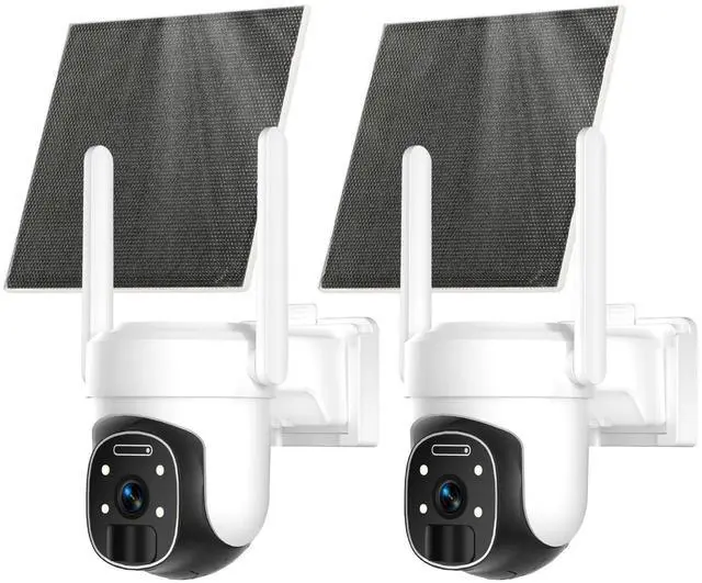 Main image of 4G LTE Cellular Security Camera Outdoor, 2K No WiFi Solar Camera Outdoor Wireless Color Night Vision, Cellular Cameras for Security 360° Viewing, PIR Motion Sensor