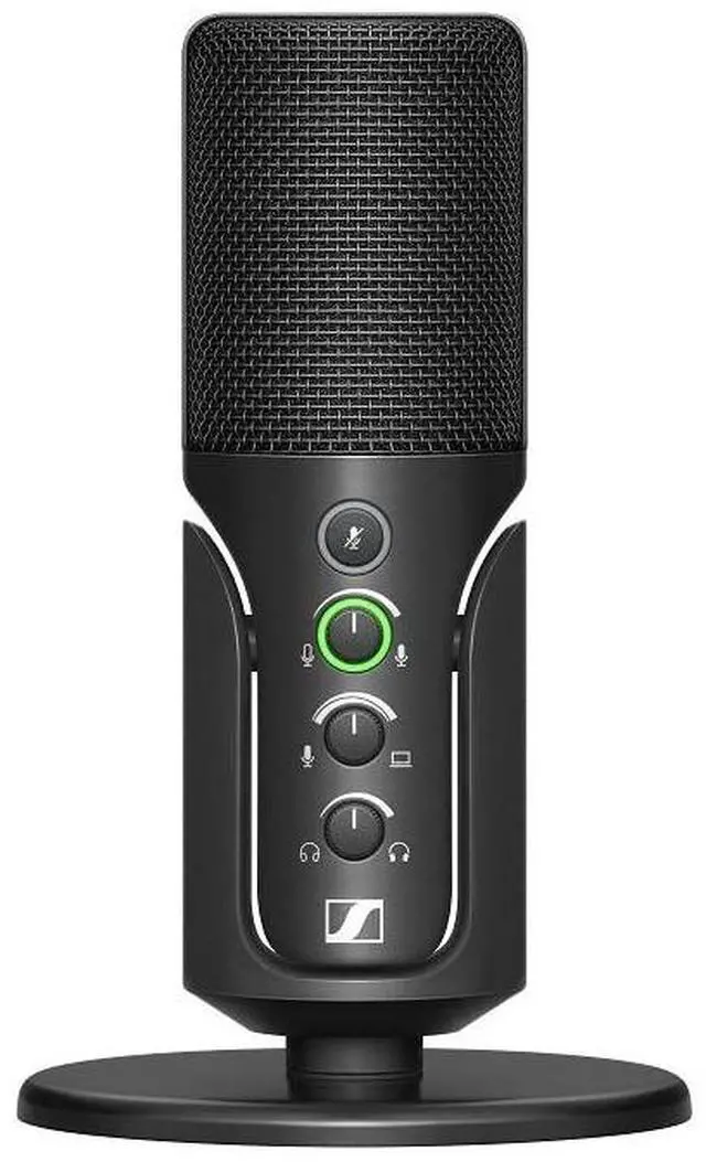 Main image of Professional Profile - USB Cardioid Condenser Microphone & Table Stand, 1.2 m USB-C Cable - Mute Button, Built-in Headphone Jack, Gain, Mix & Volume Control, for PC & Mac,Black