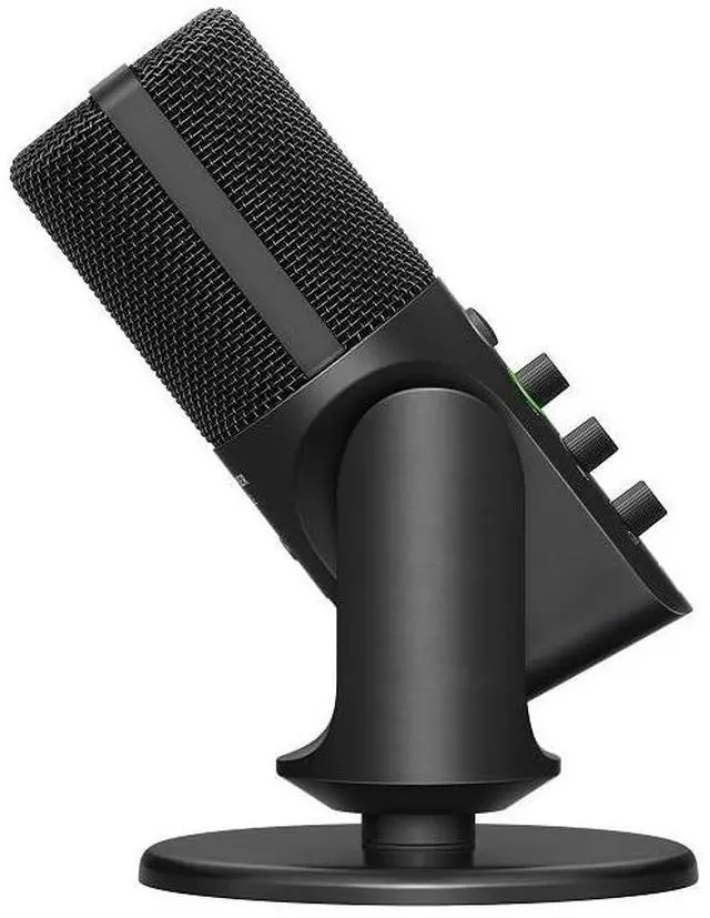 Alt view image 4 of 7 - Professional Profile - USB Cardioid Condenser Microphone & Table Stand, 1.2 m USB-C Cable - Mute Button, Built-in Headphone Jack, Gain, Mix & Volume Control, for PC & Mac,Black