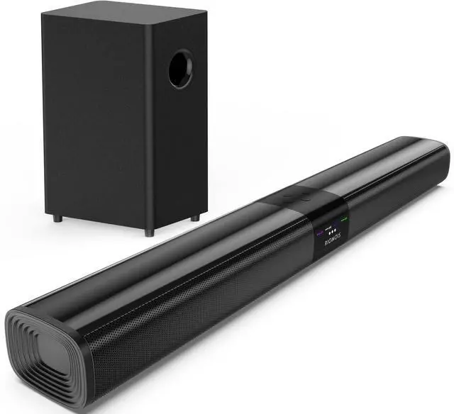 Main image of Sound Bar for Smart TV with 5.25 Inch Subwoofer, 100W 24 Inch Soundbar for TV, TV Soundbar with Optical, ARC, AUX and Bluetooth 5.3 Inputs, Detachable Surround Sound System for TV