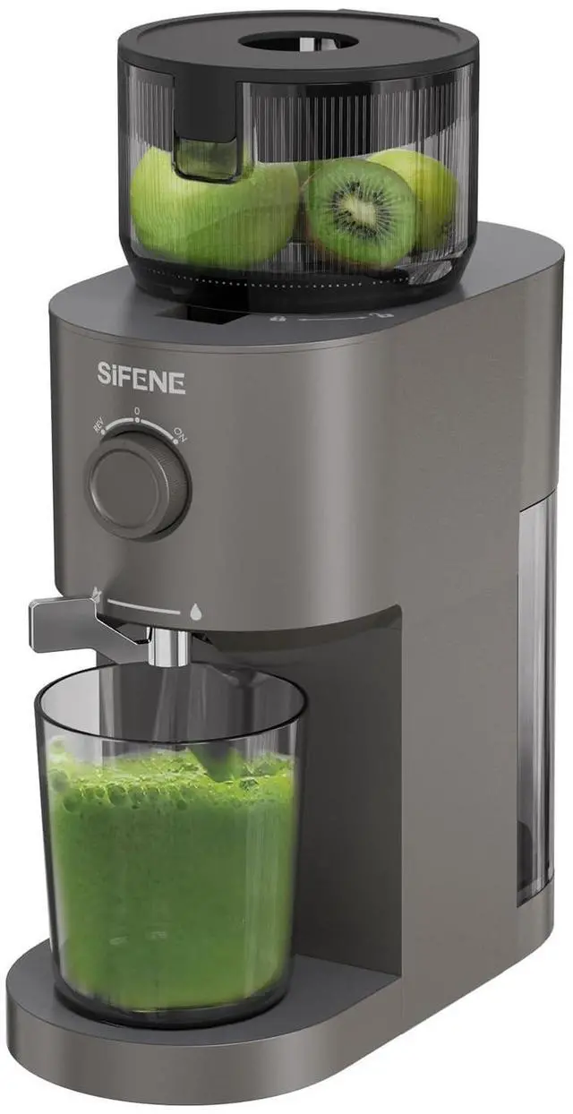 Main image of Cold Press Juicer, Slow Masticating Machines with 5.2" Extra Large Feed Chute Fit Whole Fruits & Vegetables, Easy Clean Self Feeding Effortless for Quick Juicing, High Juice Yield