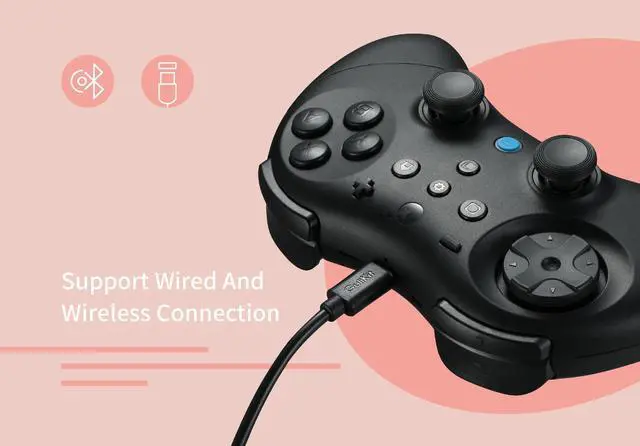 Alt view image 4 of 7 - Elves 2 Pro Wireless Gaming Controller for Switch/Switch 2,Windows,Hall Effect Joysticks,1000Hz Polling Rate,Magnetic Vibrator for HD,Super Haptic,Rotary Rumble,Protective Case,Switch2 Wake Up