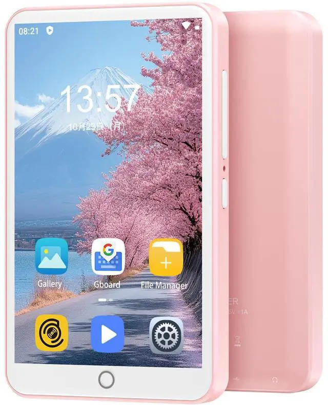 Main image of 80GB MP3 Player with Bluetooth and WiFi, Mp3 & Mp4 Music Player with Spotify, Amazon Music, Deezer, Audible, Browser, 4.0" IPS Touch Screen Android Player with Speaker, FM Radio, Up to 512GBPink