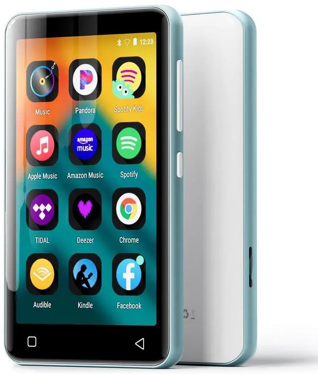 Main image of 80GB MP3 Player with Bluetooth and WiFi, MP3 Player for Kids with Spotify, Spotify Kids, Pandora, Audible, 4.0" Touch Screen Music Player with Parental Controls, Up to 1TB (White+ Sky-Blue)