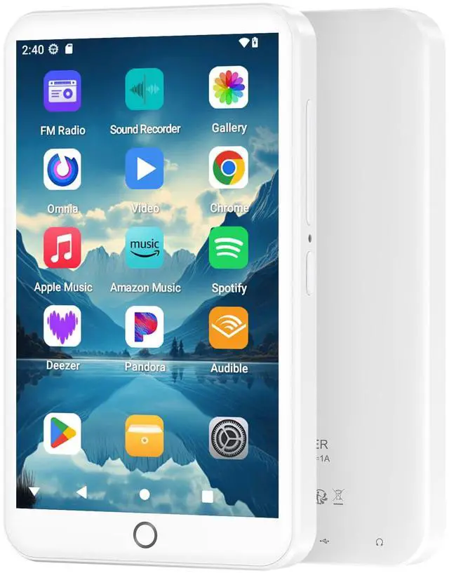 Main image of 96GB MP3 Player with Bluetooth and WiFi, Android 13 MP3 MP4 Players with 4" Touchscreen and Speaker, 3GB RAM & 32GB ROM, Spotify Music Player with Audible, FM Radio, Amazon Music, Play Store