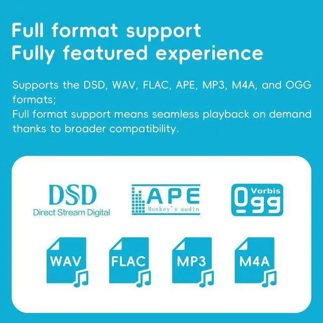 Alt view image 4 of 7 - SnowSky/ Echo MINI HiFi Bluetooth MP3 Player, 15Hours Playback, Independent Volume Control with 3.5mm/4.4mm Headphones Outputs (Sky Blue)