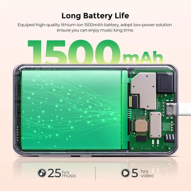 Alt view image 7 of 7 - 160GB MP3 Player with Bluetooth and WiFi,  Music Player with Spotify,Pandora,Amazon Music,4" Touch Screen Android MP4 MP3 Player for Kids with Libby,Audible,Spotify Kids (Purple)