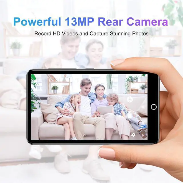 Alt view image 3 of 7 - 80GB mp3 Player with Bluetooth and WiFi, 4.0IN Touchscreen Android MP3 Player with 13MP Rear Camera, MP4 Player for Kids, Pre-Loaded Spotify, Deezer, Audible, Hiby, Browser