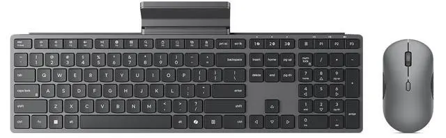 Main image of 700 Modern Wireless Keyboard & Mouse Combo, 2.4 GHz Dongle & Dual Bluetooth Connection, AES-128 Encryption, 36 Month Battery Life, Quiet Mouse, Luna Grey