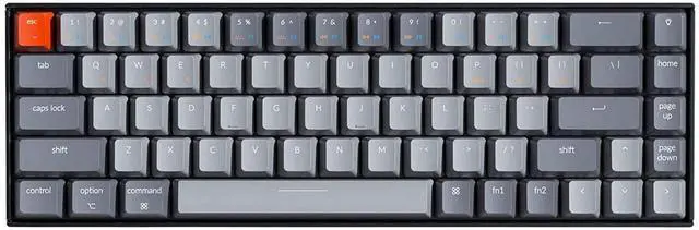 Main image of K6 Bluetooth 5.1 Wireless Mechanical Keyboard with K Pro Brown Switch/LED Backlit/Rechargeable Battery, 68 Keys Compact Keyboard Compatible with Mac Windows