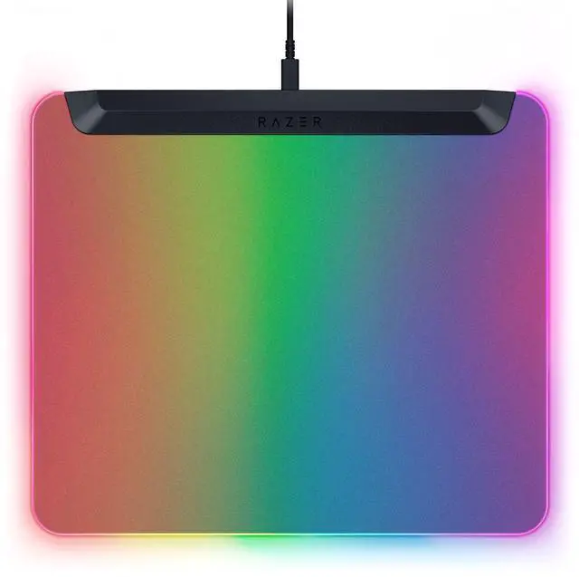 Main image of V2 Pro Fully Illuminated RGB Gaming Mouse Mat: Backlit Design - 15 Zone Chroma Lighting - USB 2.0 Port - Detachable USB Type C Cable - Micro Textured Surface - Anti Slip Base