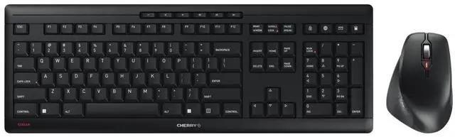 Main image of Stream Comfort Desktop Wireless Keyboard and Mouse | USB SX Scissors Mechanism | Whisper-Quiet Silent | Keystroke (Black, Desktop Combo)
