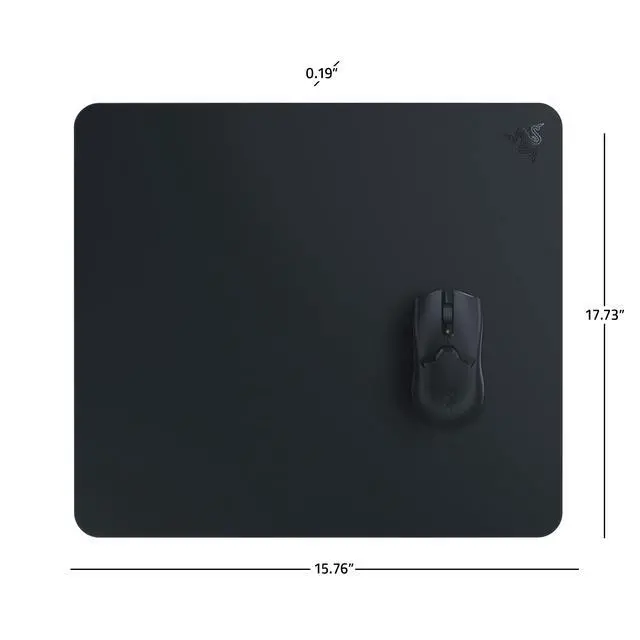 Alt view image 3 of 7 - Atlas Tempered Glass Gaming Mouse Mat, Black | Ultra-Smooth Micro-Etched Surface, Dirt and Scratch-Resistant, Anti-Slip Base, Quiet Mouse Movements