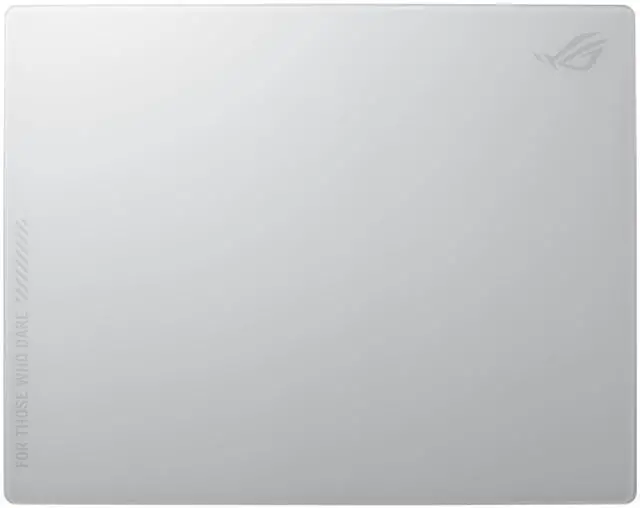 Main image of ROG Moonstone Ace L Glass Gaming Mouse Pad 19.7 x 15.7, Ultra-Smooth Matte Tempered Glass for Quiet Ultrafast Glides, Impact/Scratch Resistant, Easy to Clean, Anti-Slip Silicone Base - White