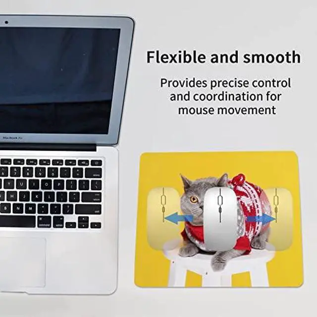 Alt view image 4 of 6 - 100 PCS White Mouse Pad for Heat Transfer, Bulk Mousepad for Heat Press Printing Crafts Custom Photos Non Slip Bottom 24x20x0.2CM