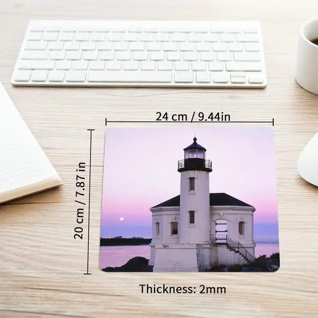 Alt view image 5 of 6 - 100 PCS White Mouse Pad for Heat Transfer, Bulk Mousepad for Heat Press Printing Crafts Custom Photos Non Slip Bottom 24x20x0.2CM