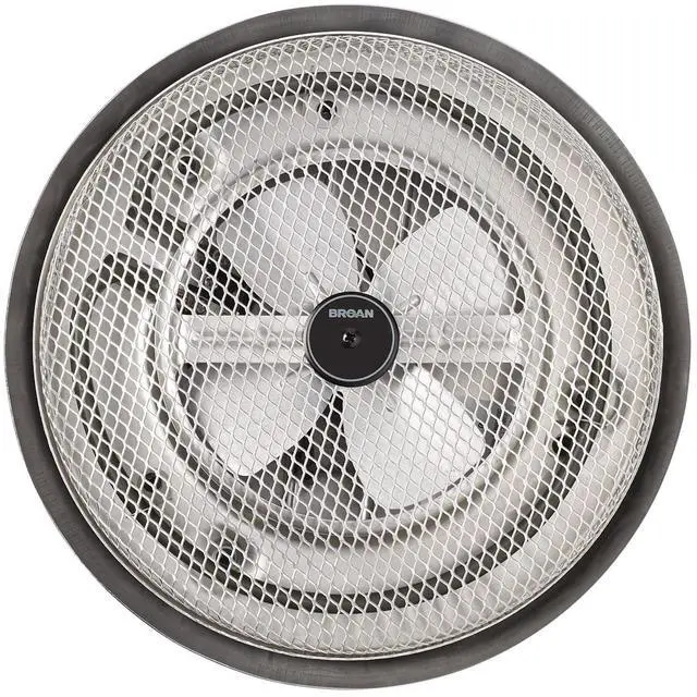 Alt view image 2 of 6 - -NuTone 157 Low-Profile Fan-Forced Ceiling Heater, Enclosed Sheath Element for Bathroom, Kitchen, and Home, Standard, Satin Aluminum