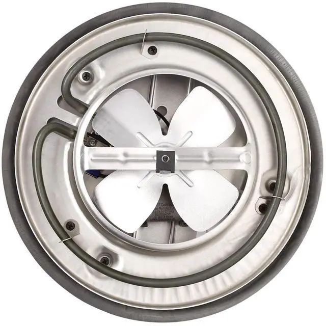 Alt view image 3 of 6 - -NuTone 157 Low-Profile Fan-Forced Ceiling Heater, Enclosed Sheath Element for Bathroom, Kitchen, and Home, Standard, Satin Aluminum