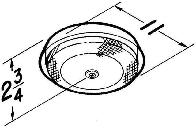 Alt view image 6 of 6 - -NuTone 157 Low-Profile Fan-Forced Ceiling Heater, Enclosed Sheath Element for Bathroom, Kitchen, and Home, Standard, Satin Aluminum