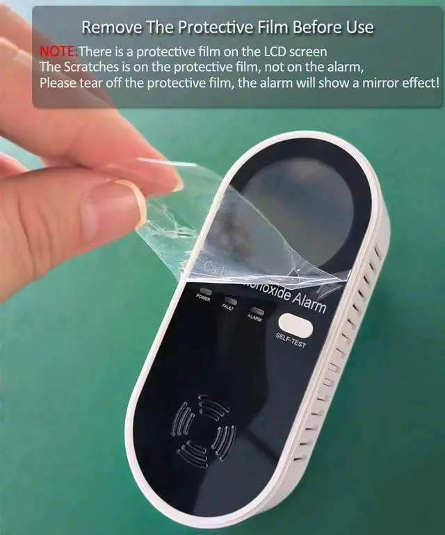 Alt view image 3 of 4 - 3-in-1 Carbon Monoxide Detectors, Portable Carbon Monoxide Detector for Travel with Temperature & Humidity Display, Carbon Monoxide Detector Plug in Wall for Home/RV, Accurate & Easy to Install 3