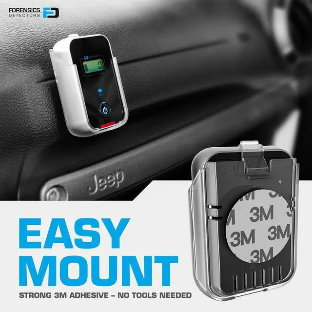 Alt view image 2 of 6 - Car, Vehicle, Aircraft Carbon Monoxide CO Detector | Fast Low-Level 9ppm Alarm | Vehicles, Police, Pilots, Travel, Bus, Trucks | Metal Body, Small 2oz |