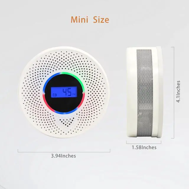 Alt view image 6 of 6 - Kesy Upgraded Smoke and Carbon Monoxide Detector 10-Year Lifespan, Dual Sensor Smoke Alarm & Carbon Monoxide Detector (3 Pack)