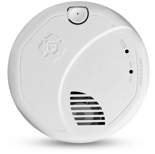 Main image of New 2025 SMCO410 Z-Wave Battery-Powered Smoke Detector & Carbon Monoxide Alarm, Works with Ring Alarm Base Station, Single Pack, White