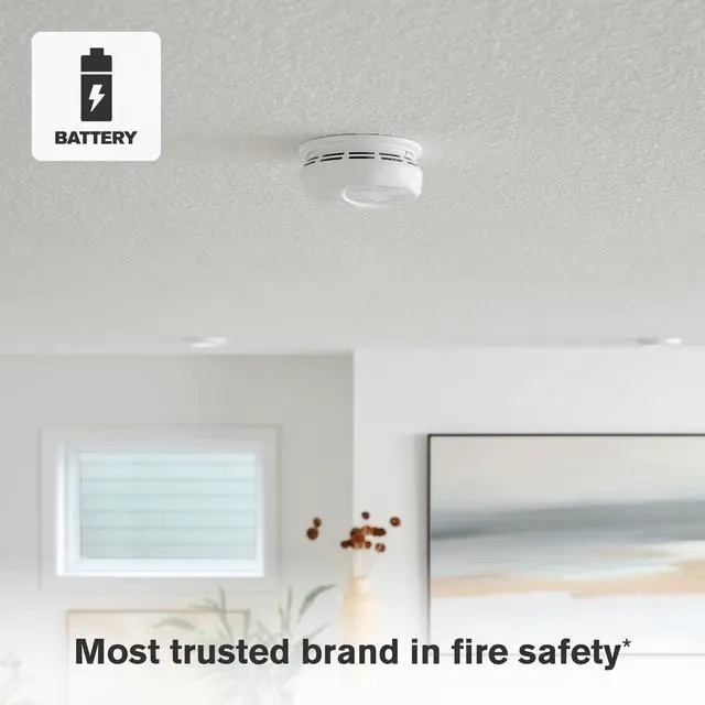Alt view image 2 of 4 - New 2025 SMCO410 Z-Wave Battery-Powered Smoke Detector & Carbon Monoxide Alarm, Works with Ring Alarm Base Station, Single Pack, White
