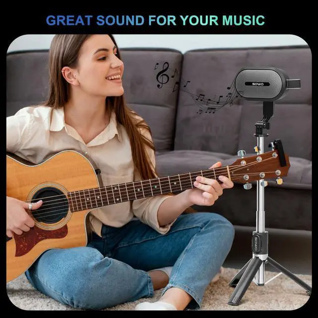 Alt view image 7 of 7 - Wireless Dual Bluetooth Speakers Set, Adjustable Stands 2Pcs, High-Fidelity Stereo Sound, Smart Pairing Sync, Surround Sound with Portable Lightweight Case for Home, Travel, Party, Birthday