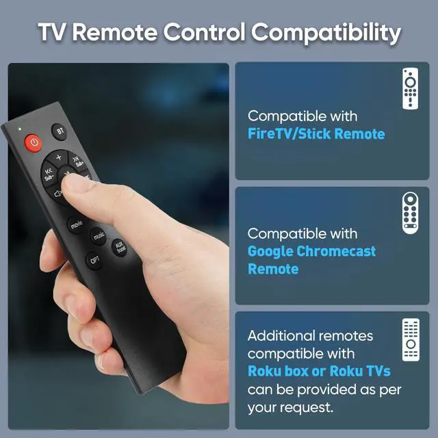 Alt view image 6 of 6 - Soundbar with 4'' Subwoofers - 70W Rounded-Edge Subwoofer & Compact Soundbar for TV, 2.1 Audio Enhanced Surround Sound System for TV, Bluetooth/Optical/AUX Connection for TV/PC