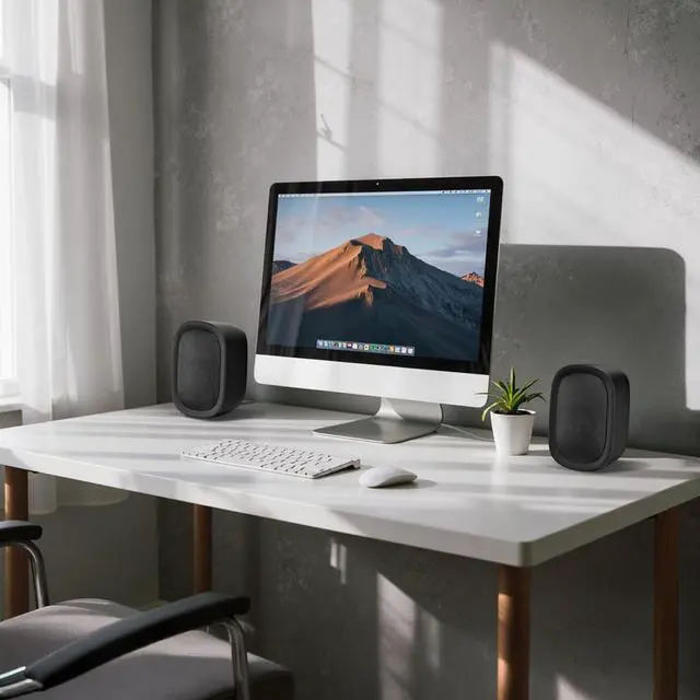 Alt view image 6 of 7 - Powered Bluetooth Bookshelf Speakers for Record Player, 40W Stereo Sound Speakers with 3-Inch Woofer, Dual-Curved Horn Bass Reflex Port and Optical/AUX/TV-ARC for Turntable/PC/TV, Pair