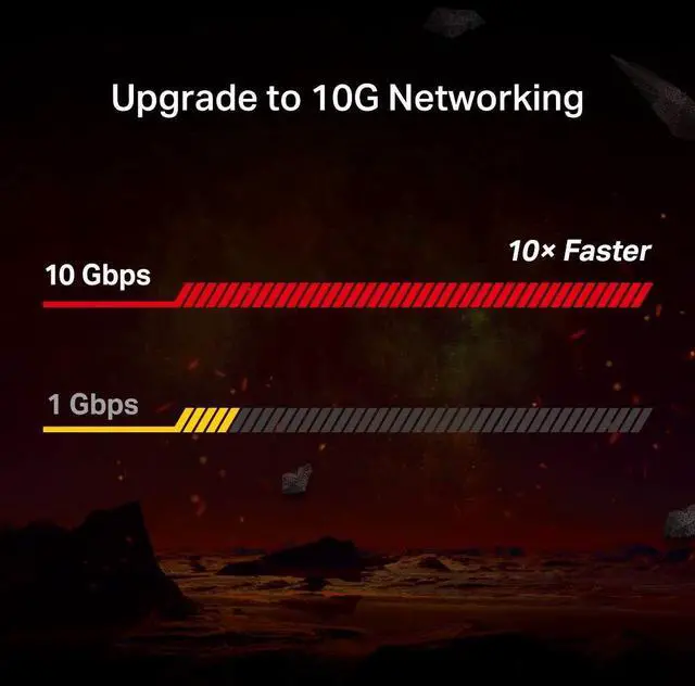 Alt view image 2 of 7 - 10GB PCIe Network Card (TX401)-PCIe to 10 Gigabit Ethernet Adapter,Supports Windows 11/10/8.1/8/7, Servers 2019/2016/2012 R2, and Linux, Including a CAT6A Cable