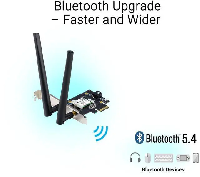 Alt view image 4 of 7 - BE6500 Tri Band PCI-E WiFi 7 (802.11be). Bluetooth 5.4, WPA3 Network Security, OFDMA and MU-MIMO, MLO, Win 11 only