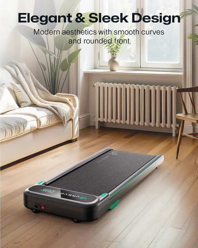 Alt view image 6 of 7 - 2025 Upgrade Smart Walking Pad with MIIT Modes, Walking Pad Treadmill with APP, Treadmills for Home 2.5 HP Motorized, Plug and Play Jog Machine with HiveTech Cushioning, Remoter and LED Display