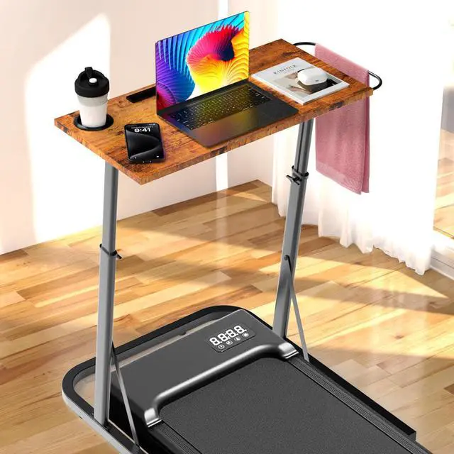 Main image of Adjustable Standing Desk for Walking Pad Treadmill, Desk for Cycling/Bike, Workstation Standing Table for Treadmills Walking Pads, Trainer Stand Table for Indoor,Attachment,Bar for Walking Pad