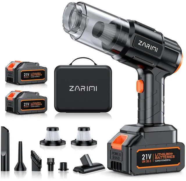 Main image of Car Vacuum Portable Cordless, 40000Pa High Power Dust Buster, 6-in-1 Handheld Vacuum Cleaners for Home, Car, Pet Hair, Keyboard, Black