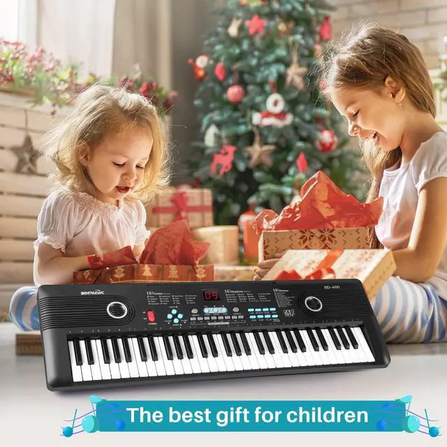 Alt view image 7 of 7 - 61 keys keyboard piano, Electronic Digital Piano with Built-In Speaker Microphone, Portable Keyboard Gift Teaching for Beginners, electric piano for kids