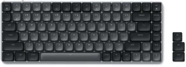 Main image of Satechi SM1 75% Mechanical Keyboard, Backlit Bluetooth, Dark Gray/Gray | 84 Keys, Compact Wireless, Gaming, for Mac and Windows