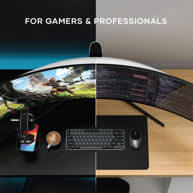 Alt view image 6 of 7 - Satechi SM1 75% Mechanical Keyboard, Backlit Bluetooth, Dark Gray/Gray | 84 Keys, Compact Wireless, Gaming, for Mac and Windows